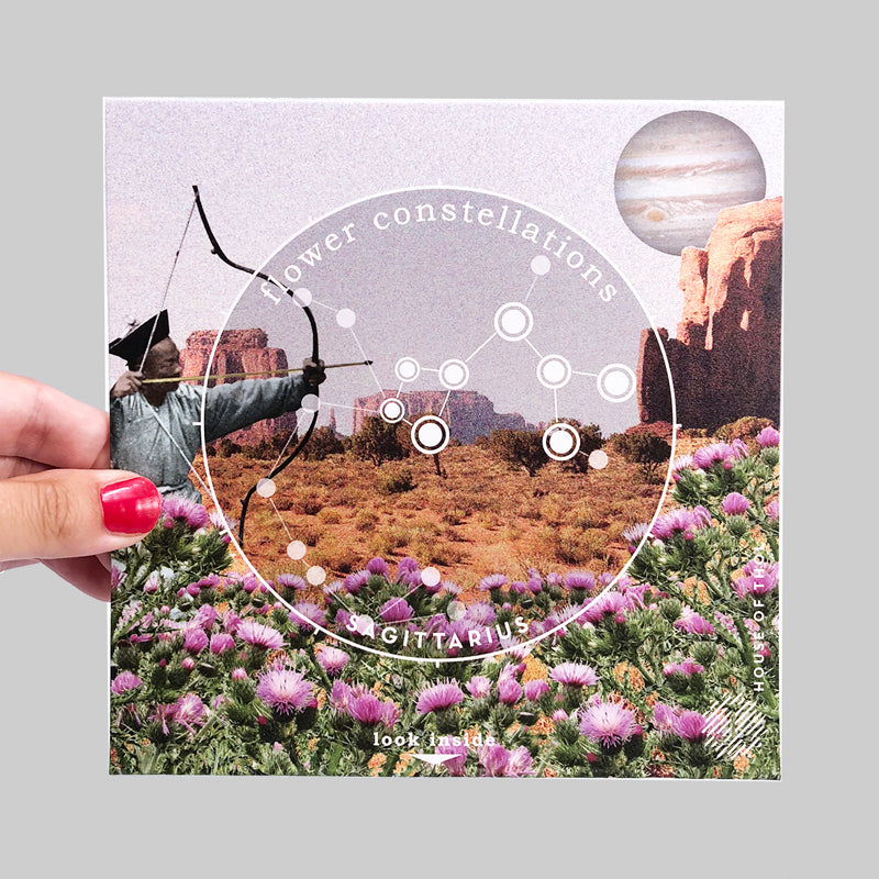 Packaging of Sagittarius Flower Constellation M - brass flower tools designed by House of Thol / photograph by House of Thol