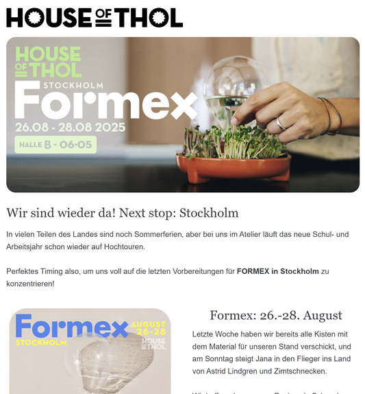 Our August newsletter (EN/NL/DE)