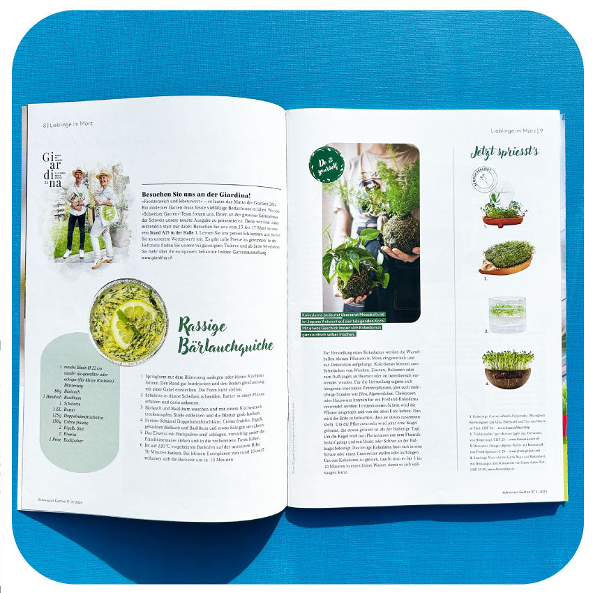 Patella Crescenda in Swiss gardening magazine Schweizer Garten