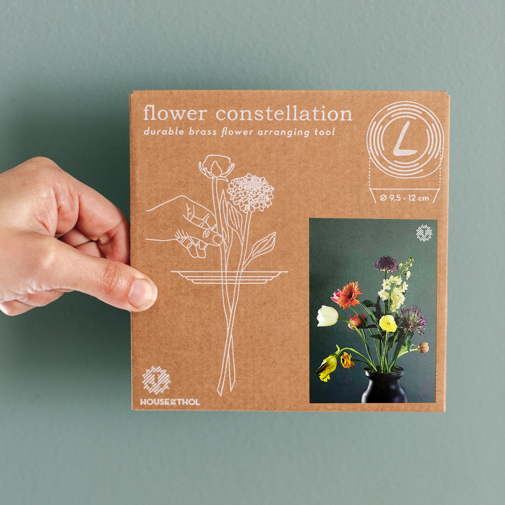 Packaging Lepus / Flower Constellation L - brass flower tools designed by House of Thol / photograph by Masha Bakker