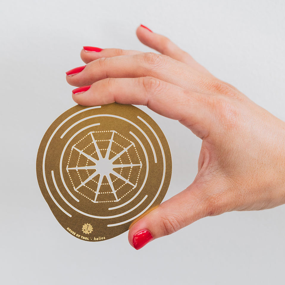 Brass propagation disk Helios - design by House of Thol / photograph by Masha Bakker photography