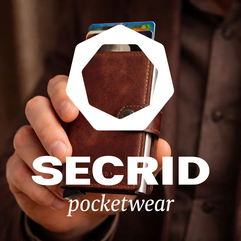 Secrid wallet with Secrid logo overlay - Secrid Pocketwear